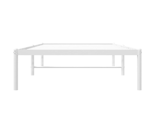 Estructura de cama sin colchón metal blanco 90x200 cm