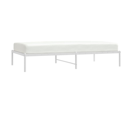 Estructura de cama metal blanca 100x190 cm