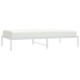 Estructura de cama metal blanca 100x190 cm