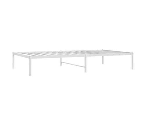 Estructura de cama metal blanca 100x190 cm