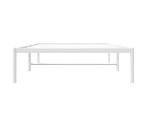 Estructura de cama metal blanca 100x190 cm