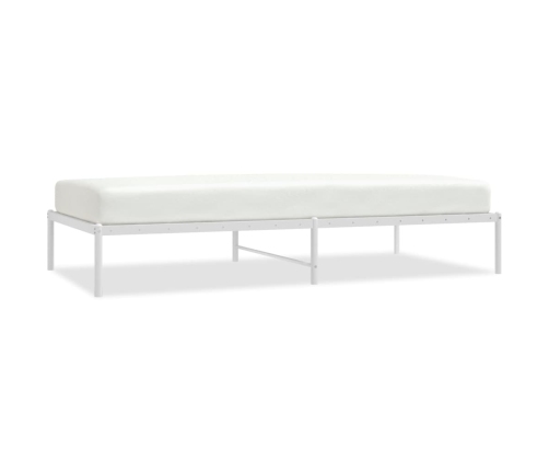 Estructura de cama sin colchón metal blanco 100x200 cm