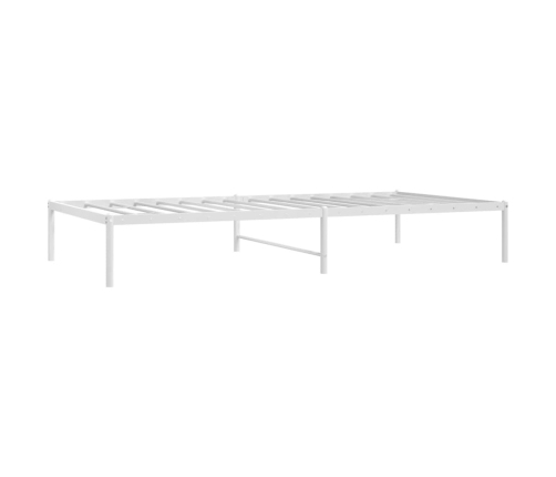 Estructura de cama sin colchón metal blanco 100x200 cm