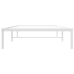 Estructura de cama sin colchón metal blanco 100x200 cm