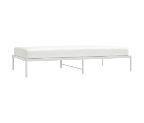 Estructura de cama sin colchón metal blanco 107x203 cm