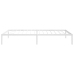 Estructura de cama sin colchón metal blanco 107x203 cm