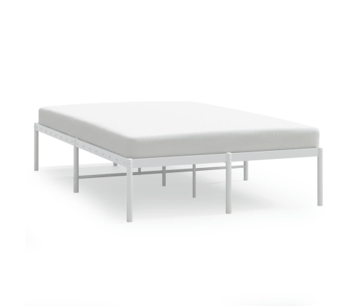 Estructura de cama de metal blanca 120x200 cm