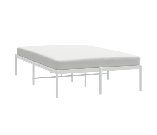 Estructura de cama de metal blanca 120x200 cm