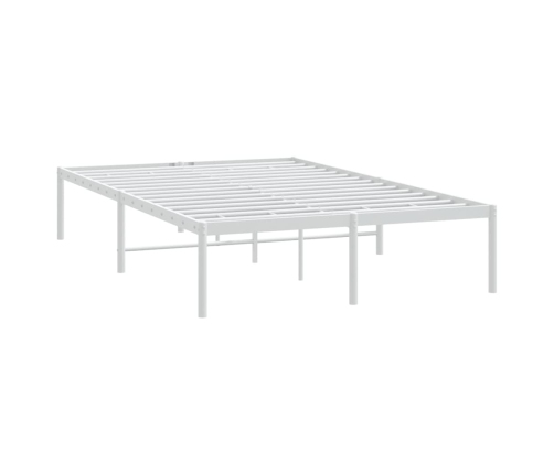 Estructura de cama de metal blanca 120x200 cm