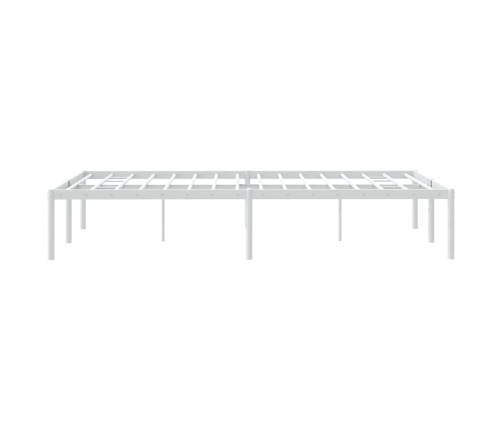 Estructura de cama de metal blanca 120x200 cm