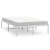 vidaXL Estructura de cama de metal blanca 135x190 cm