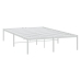 vidaXL Estructura de cama de metal blanca 135x190 cm