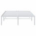 vidaXL Estructura de cama de metal blanca 135x190 cm