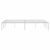 vidaXL Estructura de cama de metal blanca 135x190 cm