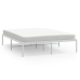 Estructura de cama sin colchón metal blanco 140x190 cm