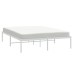 Estructura de cama sin colchón metal blanco 140x190 cm