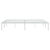 Estructura de cama sin colchón metal blanco 140x190 cm