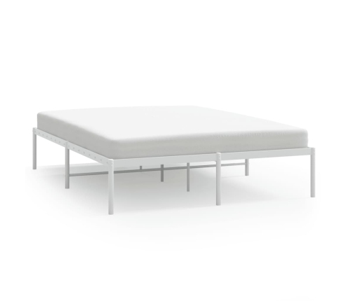 Estructura de cama sin colchón metal blanco 160x200 cm