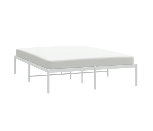 Estructura de cama sin colchón metal blanco 160x200 cm