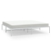 Estructura de cama sin colchón metal blanco 183x213 cm