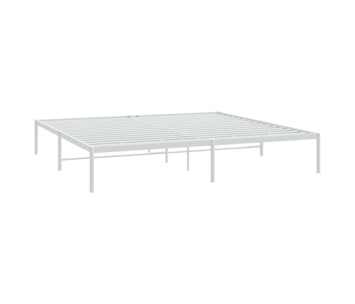 Estructura de cama sin colchón metal blanco 183x213 cm