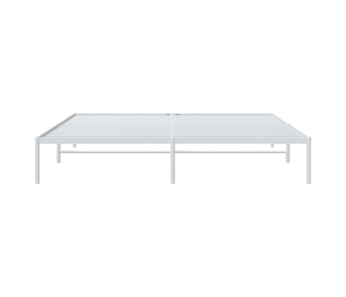 Estructura de cama sin colchón metal blanco 183x213 cm