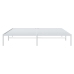 Estructura de cama sin colchón metal blanco 183x213 cm