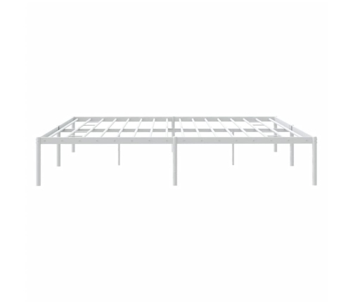 Estructura de cama sin colchón metal blanco 183x213 cm