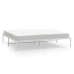 Estructura de cama sin colchón metal blanco 193x203 cm