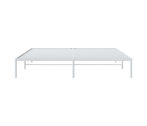 Estructura de cama sin colchón metal blanco 193x203 cm