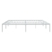 Estructura de cama sin colchón metal blanco 193x203 cm