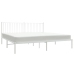 Estructura cama sin colchón con cabecero metal blanco 193x203cm