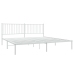 Estructura cama sin colchón con cabecero metal blanco 193x203cm