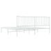 Estructura cama sin colchón con cabecero metal blanco 193x203cm