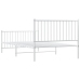 Estructura cama sin colchón con estribo metal blanco 107x203 cm