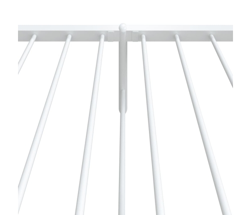 Estructura cama sin colchón con estribo metal blanco 107x203 cm