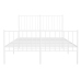 Estructura cama sin colchón con estribo metal blanco 120x190 cm
