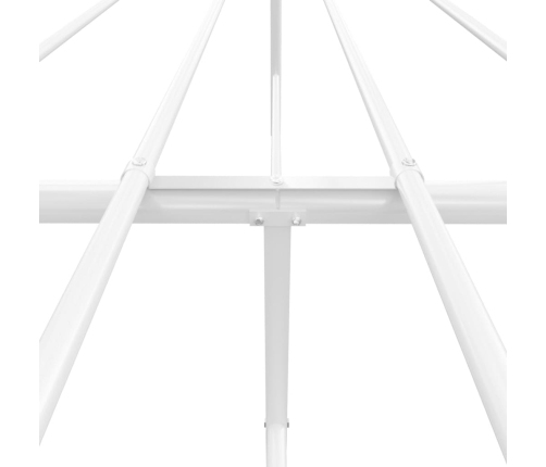 Estructura cama sin colchón con estribo metal blanco 120x190 cm