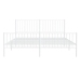 Estructura cama sin colchón con estribo metal blanco 183x213 cm