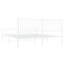 Estructura cama sin colchón con estribo metal blanco 183x213 cm