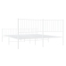 Estructura cama sin colchón con estribo metal blanco 193x203 cm