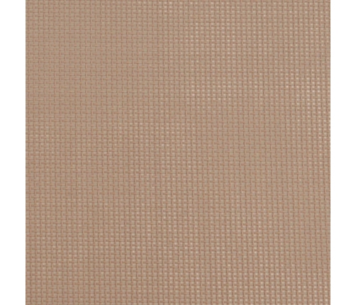 Tumbona plegable 2 uds textilene acero con recubrimiento taupe