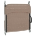 Tumbonas plegables 2 uds acero y textilene gris taupe