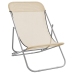 vidaXL Silla de playa plegable 2 uds acero recubierto textilene crema