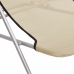 vidaXL Silla de playa plegable 2 uds acero recubierto textilene crema