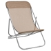 Silla de playa plegable 2 uds acero recubierto textilene taupe