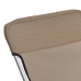 Silla de playa plegable 2 uds acero recubierto textilene taupe