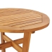 Mesa y taburetes altos de jardín 3 pzas madera maciza acacia