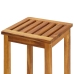 Mesa y taburetes altos de jardín 3 pzas madera maciza acacia