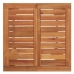 Mesa y taburetes altos de jardín 3 pzas madera maciza acacia